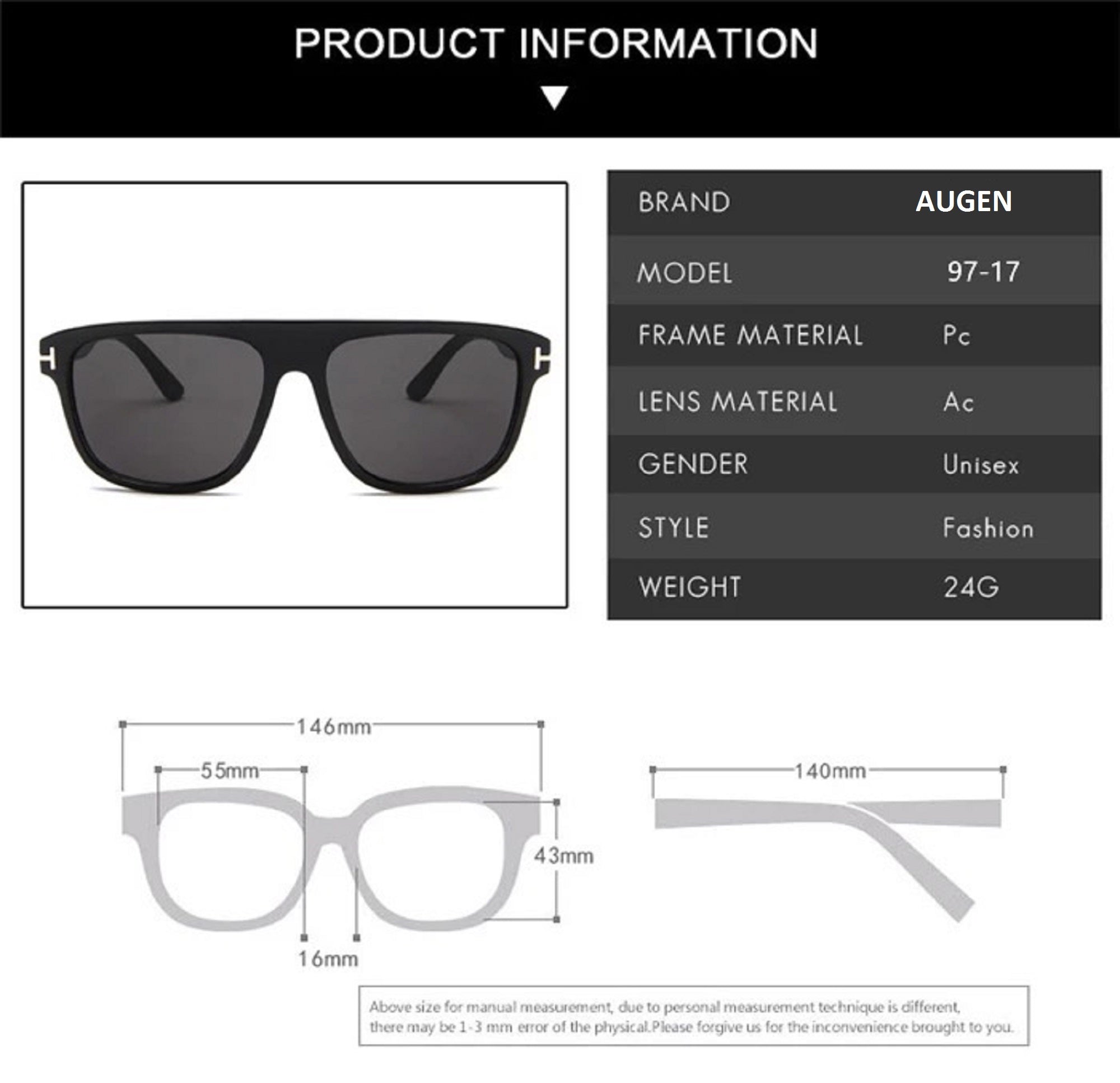 Kodiak |Classic Square PC Sunglasses