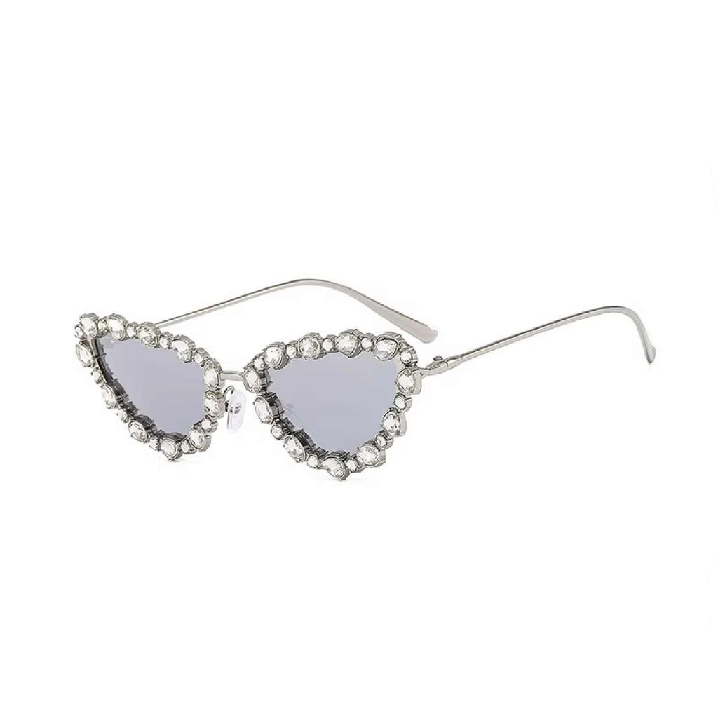 Saphira | Rhinestone Cat-Eye Acetate Sunglasses