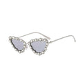 Saphira |Rhinestone Cat-Eye Metal Sunglasses