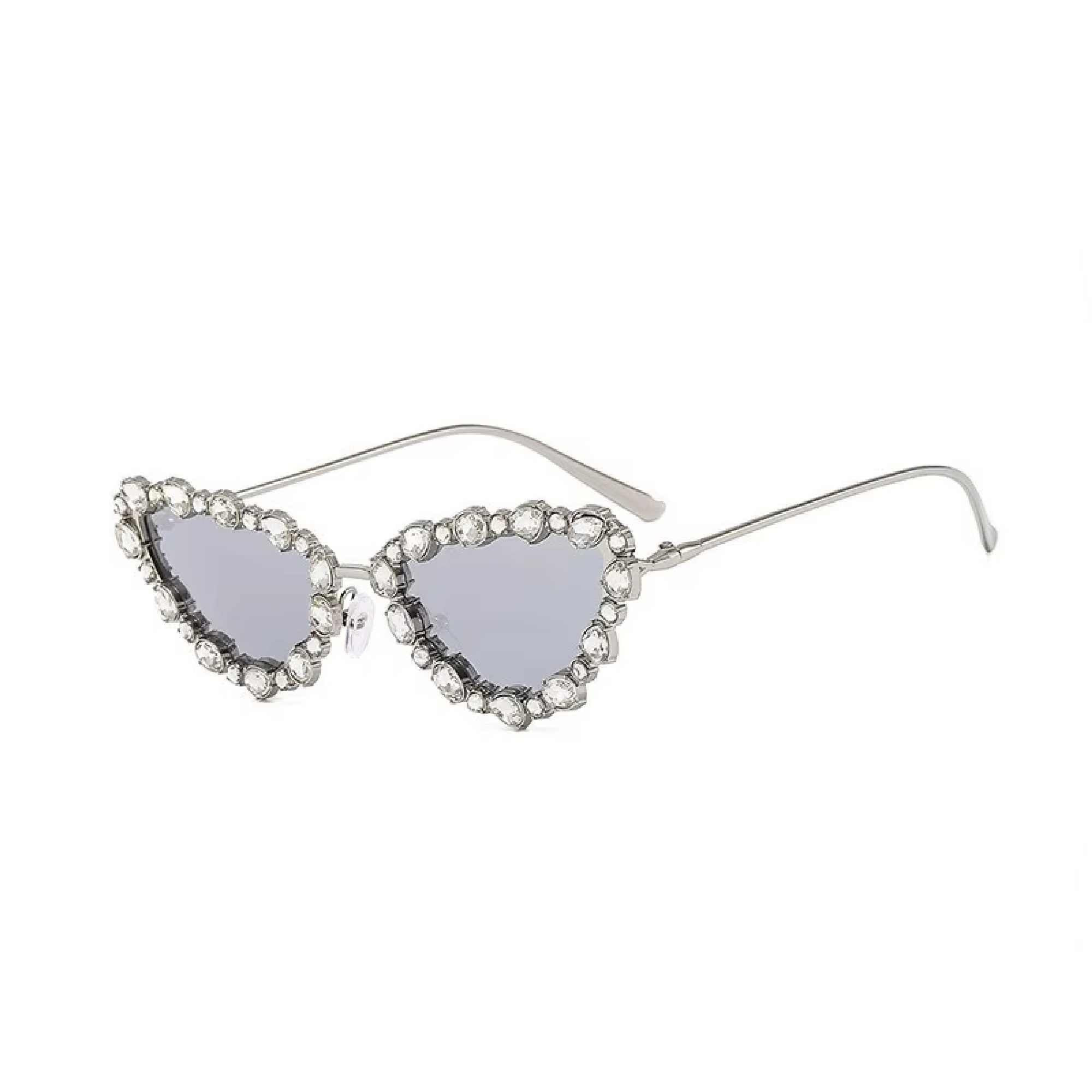 Saphira | Rhinestone Cat-Eye Acetate Sunglasses