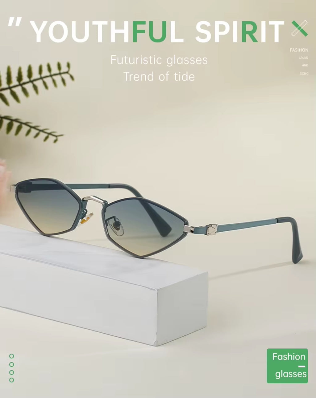 Onyx |Classic Cat-Eye Metal Sunglasses