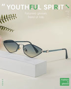 Onyx |Classic Cat-Eye Metal Sunglasses
