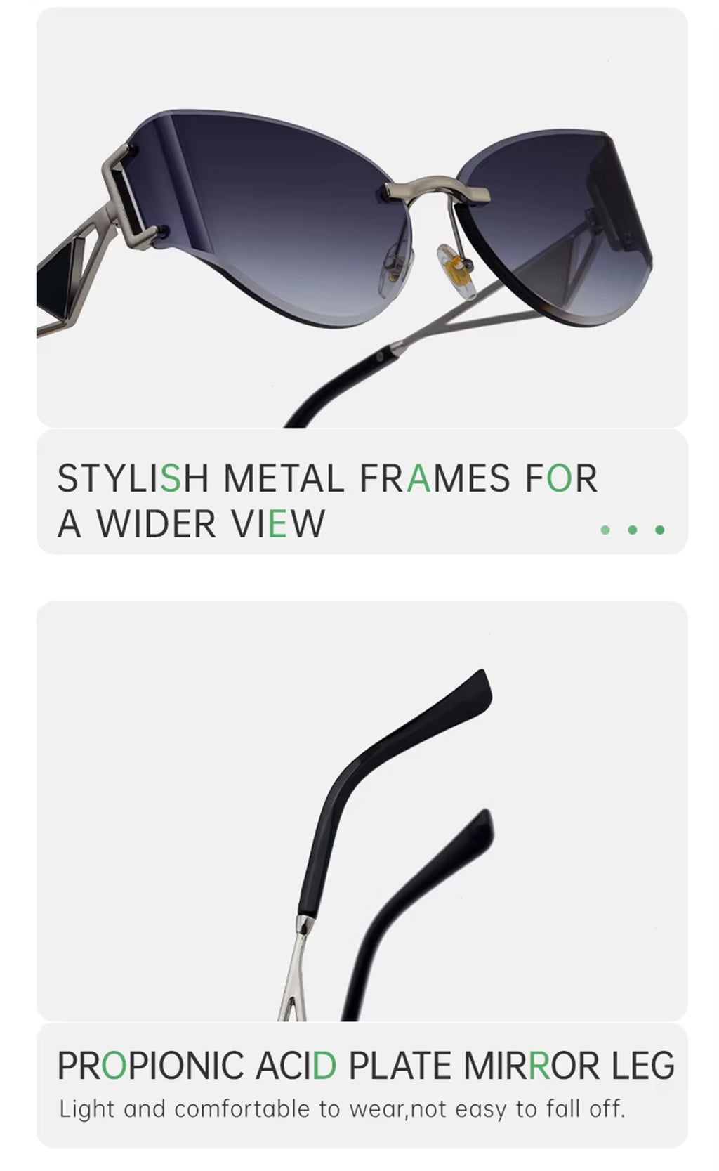 The Vanguard II |Classic Cat-Eye Metal Sunglasses