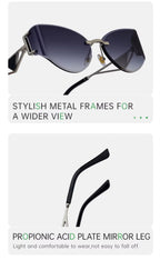 The Vanguard II |Classic Cat-Eye Metal Sunglasses