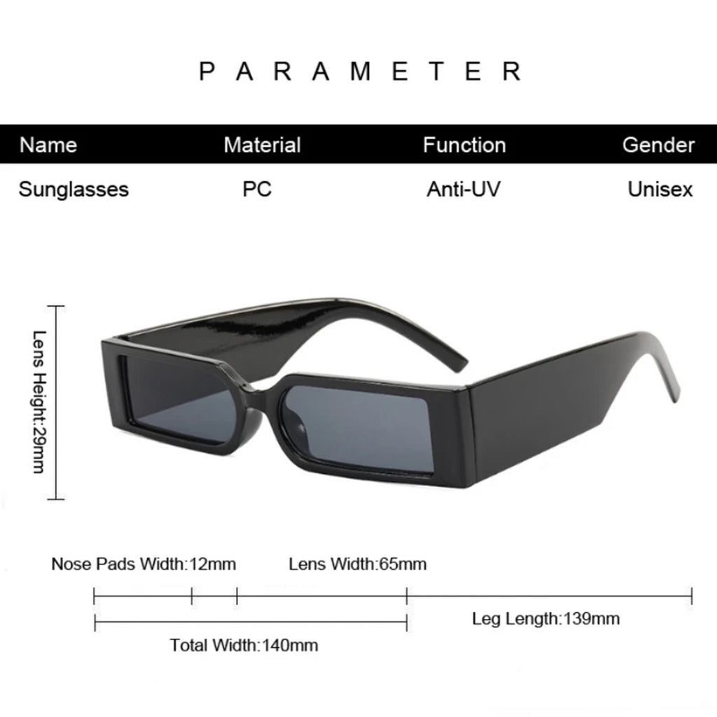 Tribeca |Futuristic Rectangle PC Sunglasses
