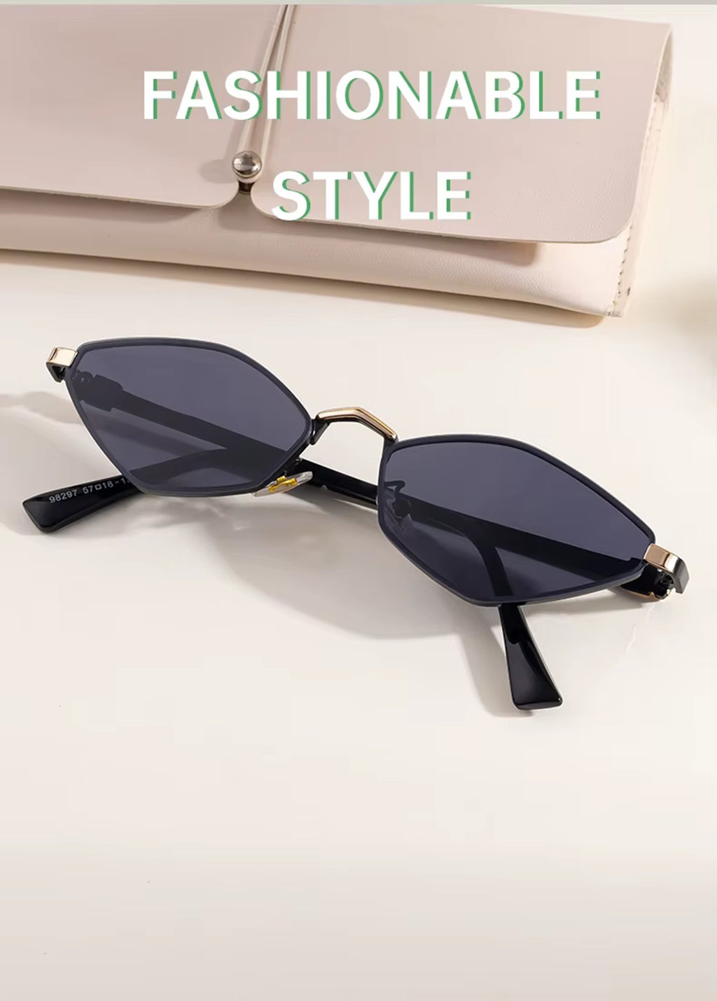 Onyx |Classic Cat-Eye Metal Sunglasses