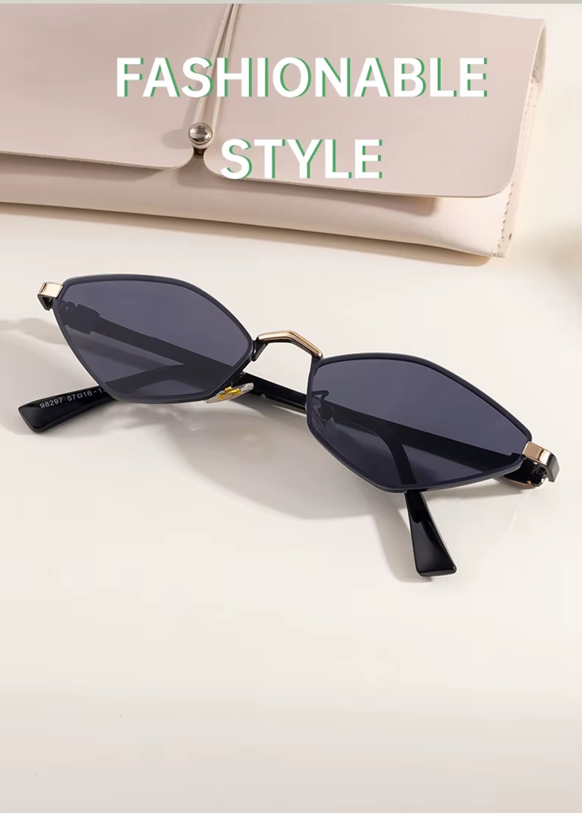 Onyx |Classic Cat-Eye Metal Sunglasses