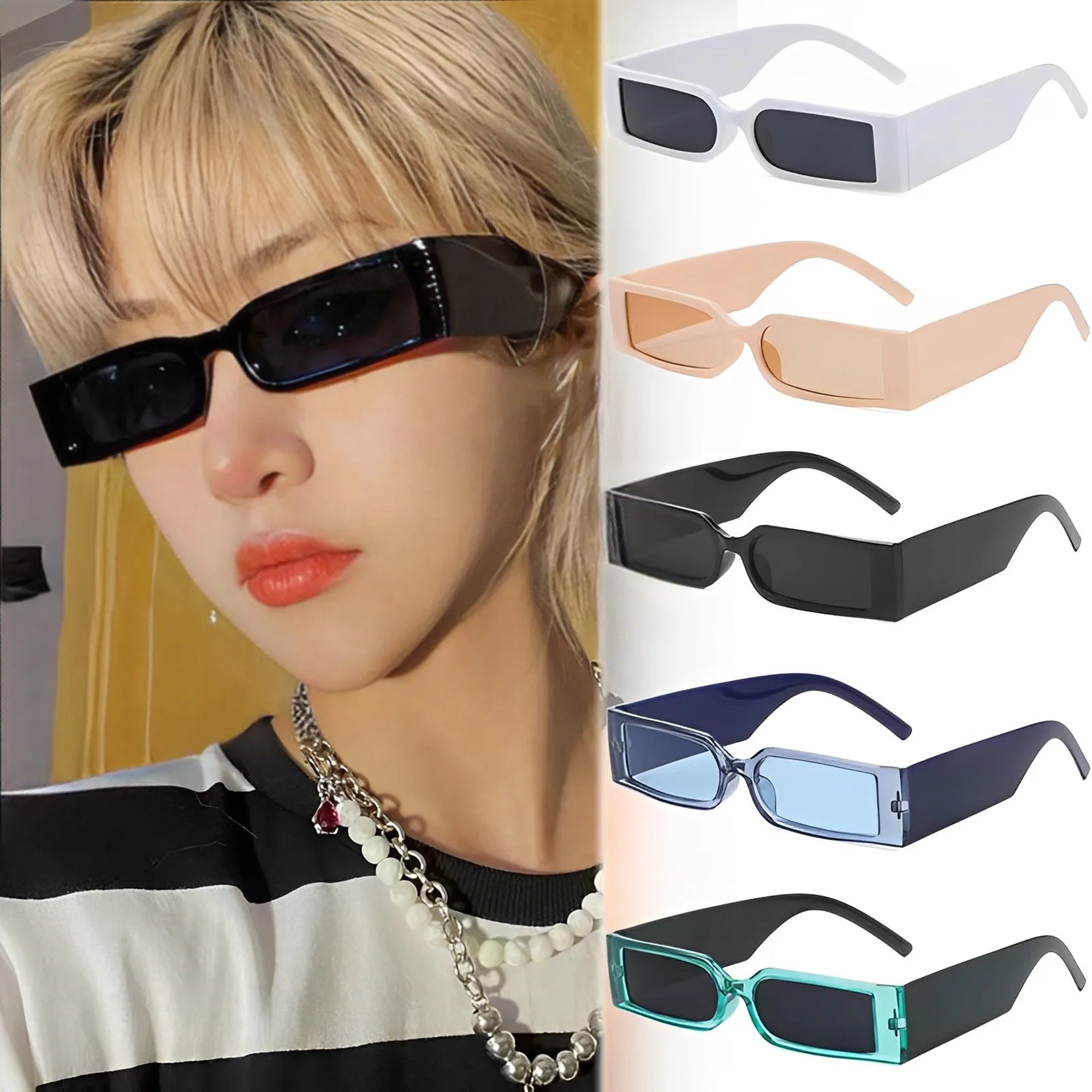 Tribeca |Futuristic Rectangle PC Sunglasses