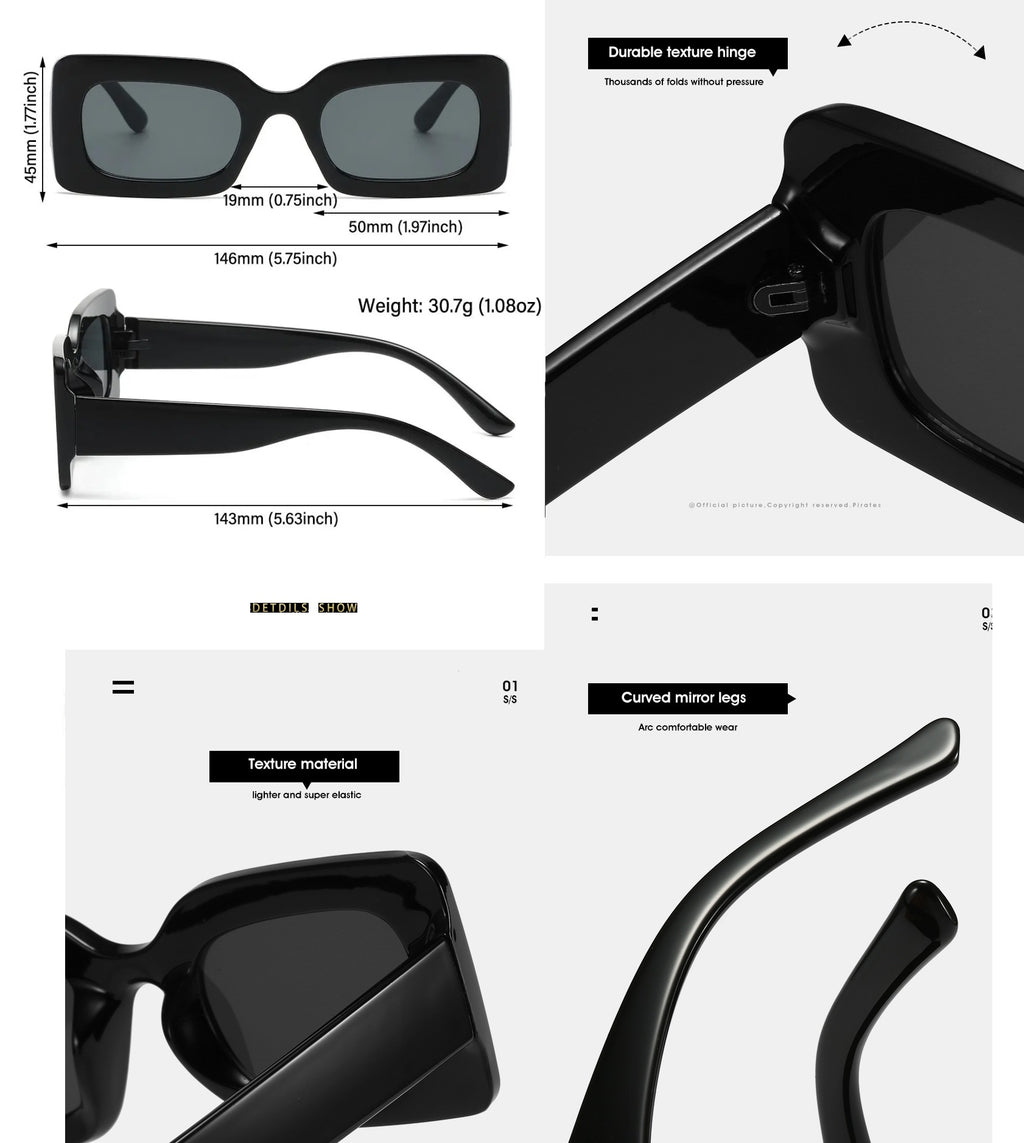Flint |Fashion Rectangle PC Sunglasses