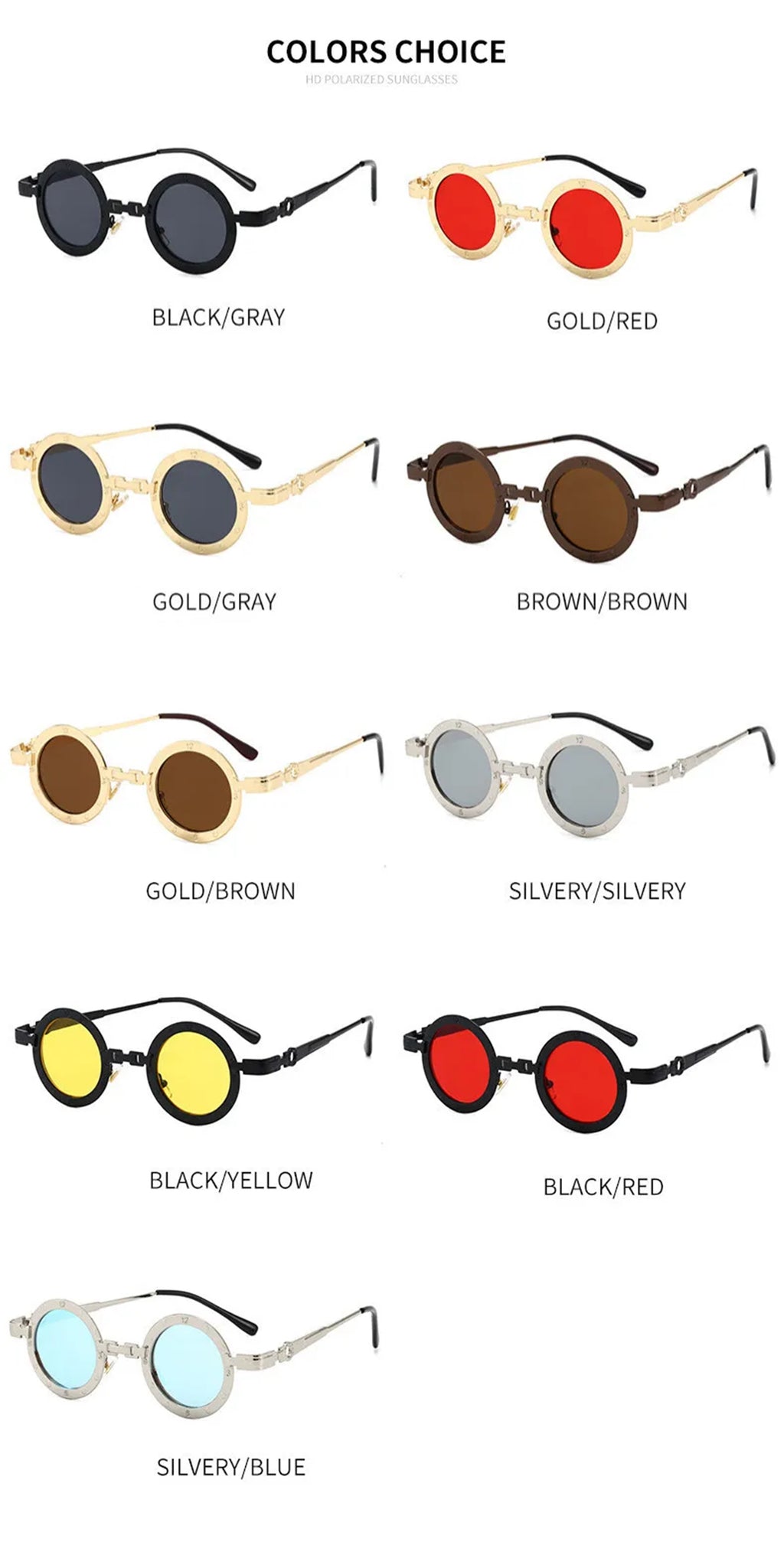 The Bohemian |Retro Vintage Round Metal Sunglasses