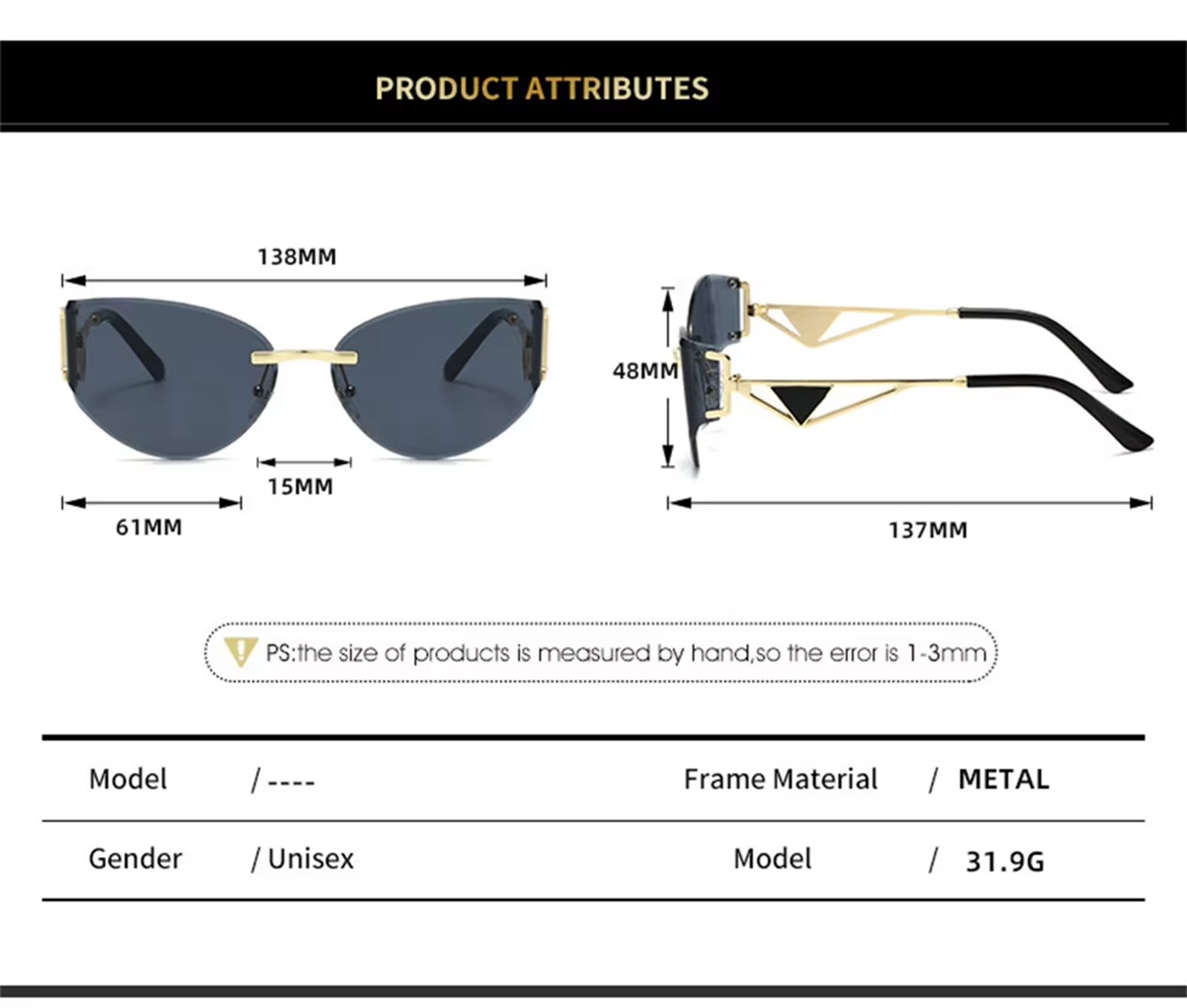 The Vanguard II |Classic Cat-Eye Metal Sunglasses