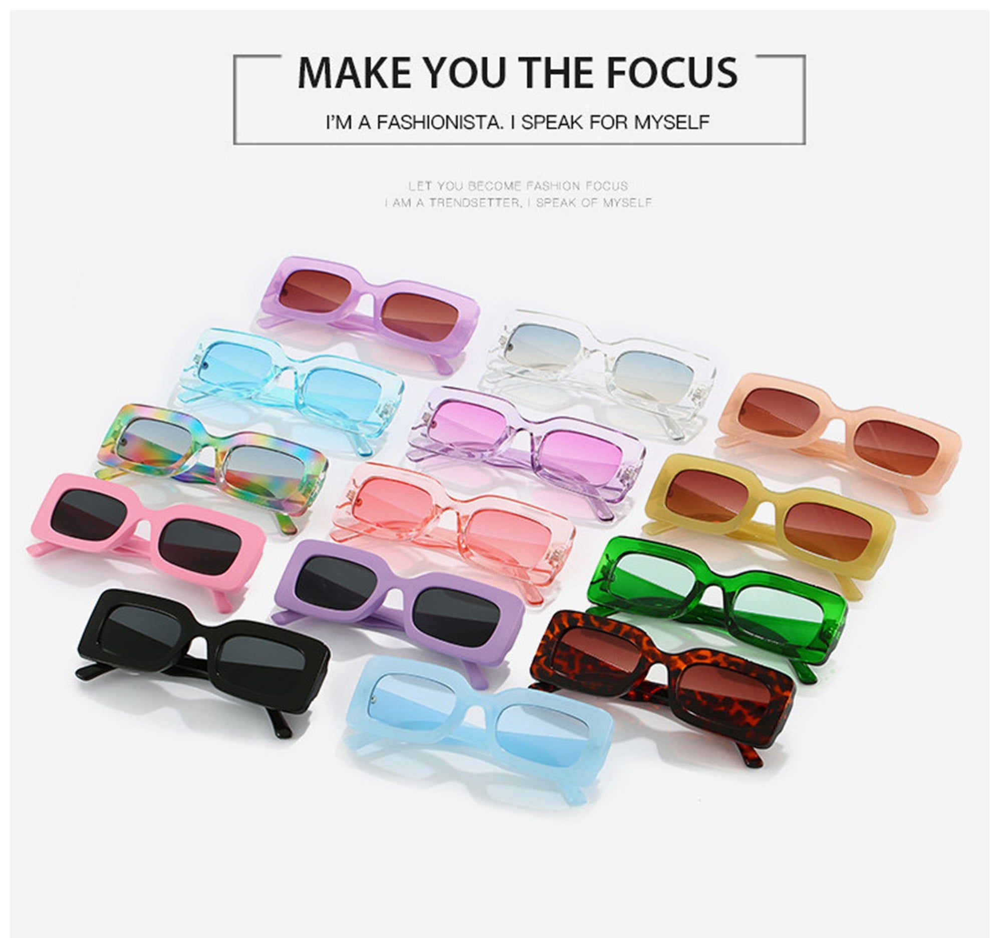 Flint |Fashion Rectangle PC Sunglasses