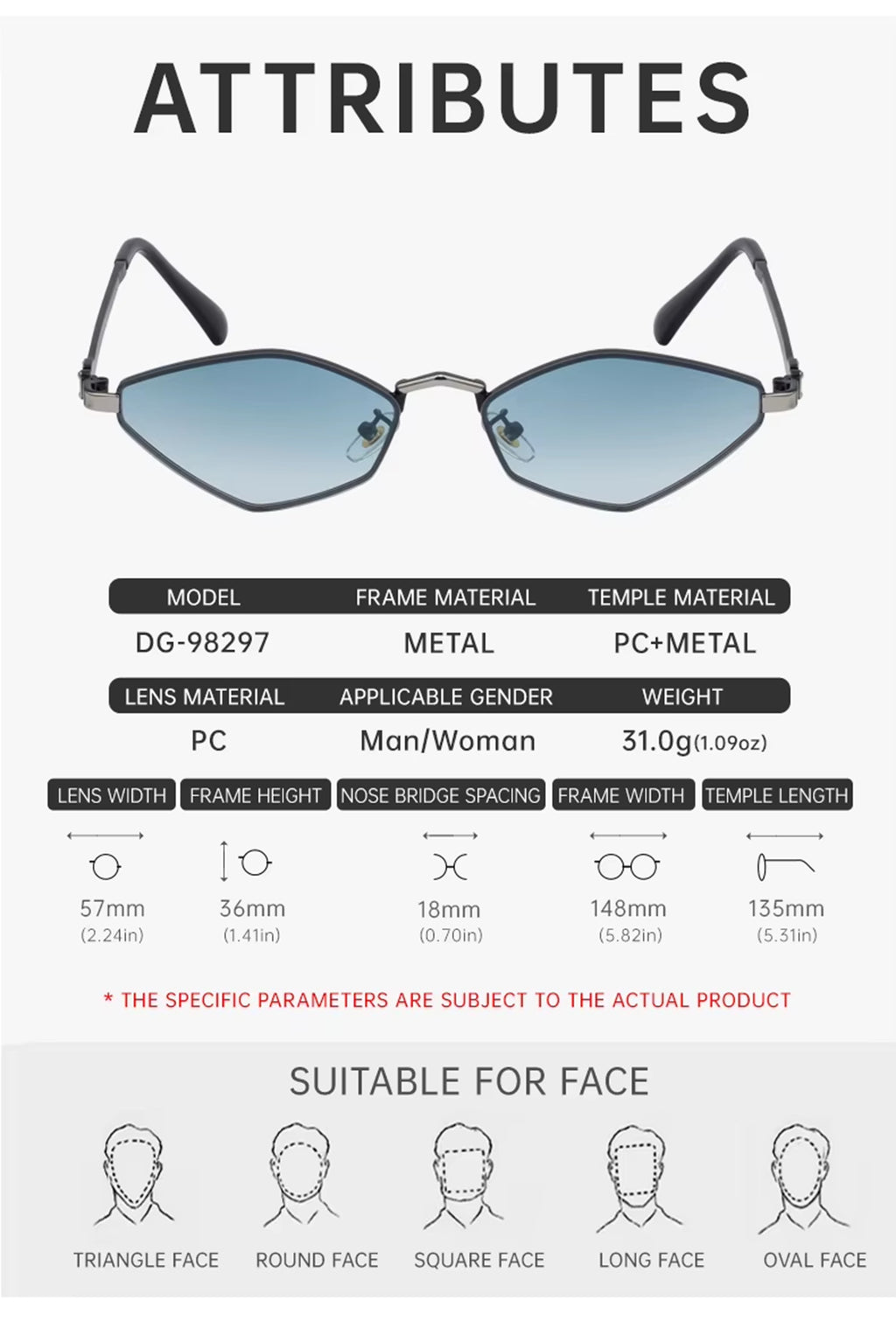 Onyx |Classic Cat-Eye Metal Sunglasses