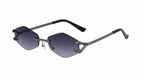 Flux | Futuristic Hexagonal Metal Sunglasses